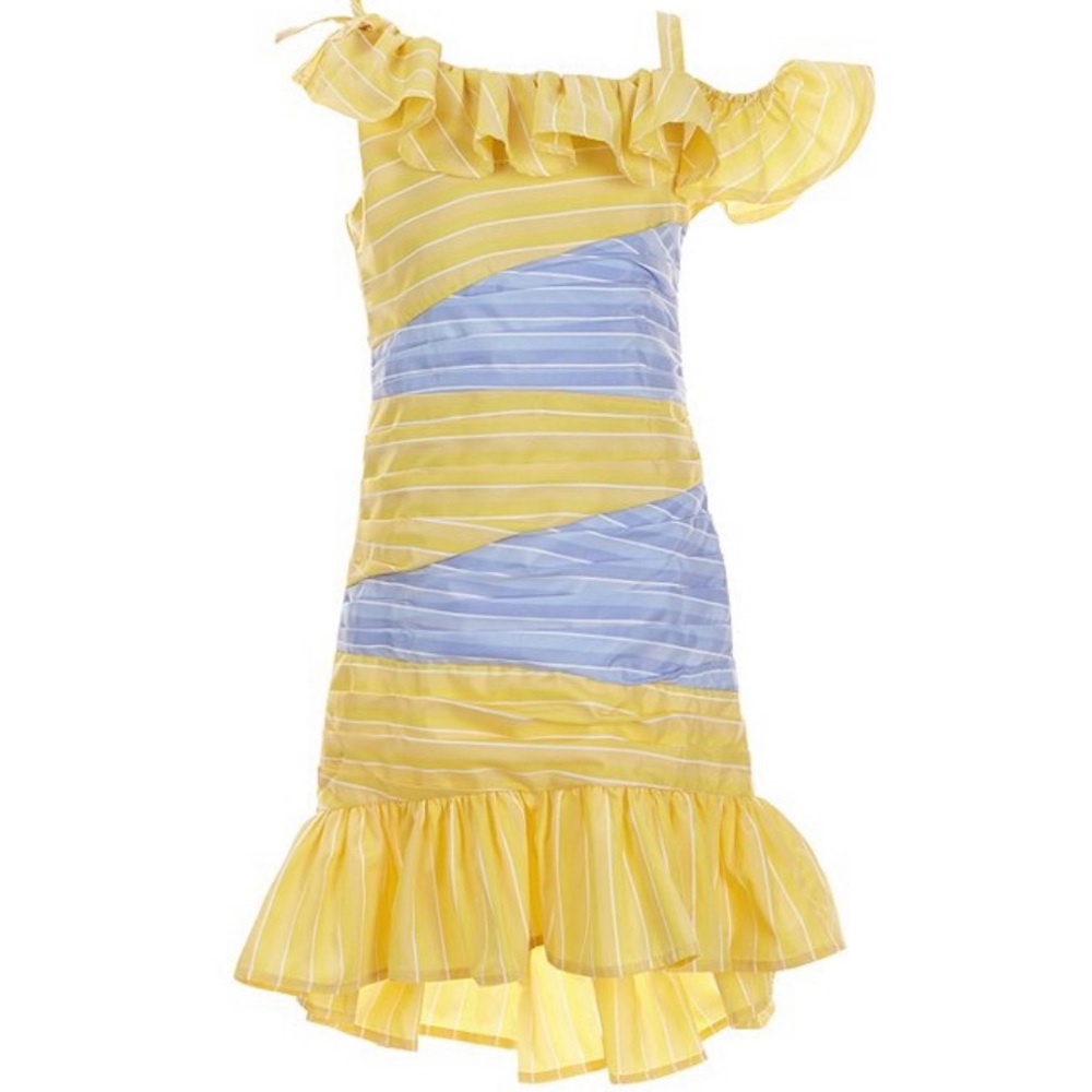 Habitual Color Block High-Low-Hem Dress - Picture 2 of 11